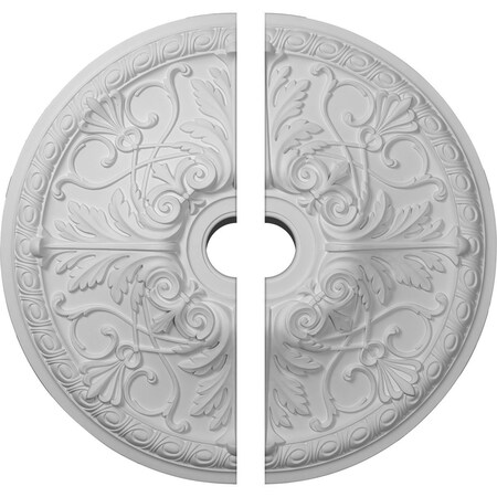 Ekena Millwork Tristan Ceiling Medallion, Two Piece (Fits Canopies up to 5 1/2"), 26"OD x 3 1/2"ID x 3"P CM26TN2-03500
